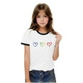 thumbnail image 6 of Spazoro Toddler Girls T-shirts, Casual Graphic Crewneck Summer Short Sleeve Tops Tee Black Size 9 T, 6 of 8