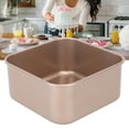thumbnail image 1 of Square Loaf Pan Stackable Baking Pan Deep Thickened Carbon Steel Loaf Tin For Cakes And Loaves, 1 of 8