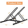 thumbnail image 2 of 2 Bike Rack Floor Stand, Heavy Duty Bicycle Parking Holder for Garage, Yard, Patio - Space-Saving Black, 2 of 6