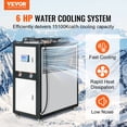 thumbnail image 2 of VEVOR Industrial Water Chiller, 6HP 16 Gal Air-Cooled Industrial Water Chiller, 15,100 Kcal/h Cooling Capacity with Finned Condenser Micro-Computer Control 60L Water Tank, for Cooling Water, 2 of 9