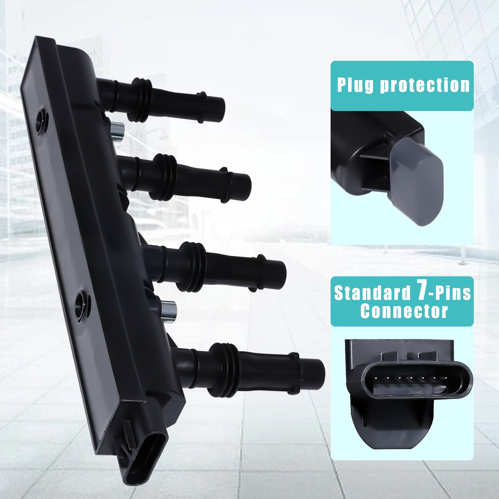 Ignition Coil Pack Compatible with 1.4L Turbo Chevy Cruze Sonic Trax Volt Cadillac ELR Buick Encore 2011 2012 2013 2014 2015 2016 2017 2018 2019 2020, Replace D521C UF669 55577898 55579072 25198623