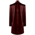thumbnail image 5 of Women'S Solid Long Sleeve Velvet Jacket Open Front Cardigan Coat with Pockets Outerwear Wine Red XL, 5 of 6