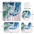 thumbnail image 3 of 4 Pcs Mountain Shower Curtain Sets with Rugs for Bathroom Decor,Lake Bathroom Shower Curtain Sets,Forest Bathroom Sets with Shower Curtain and Rugs, 3 of 6