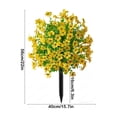 thumbnail image 4 of Specollect 1 Pcs Artificial Flower Stakes Outdoor Decor, Realistic Wildflower Arrangement with Stakes for Garden Patio Yard, Vibrant Fade-Resistant Blooms, 4 of 9