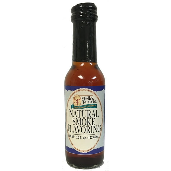 Stello Foods Spices - Natural Smoke Flavoring - 5.5 fl. oz, PA Preferred, No Calories, Fat Free, No Cholesterol, No Sodium, No Carbohydrates, Vegan, Vegetarian