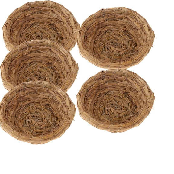 5x Woven Grass Birds Nest Birdhouse/Sleeping Breeding House for Swallow Dove