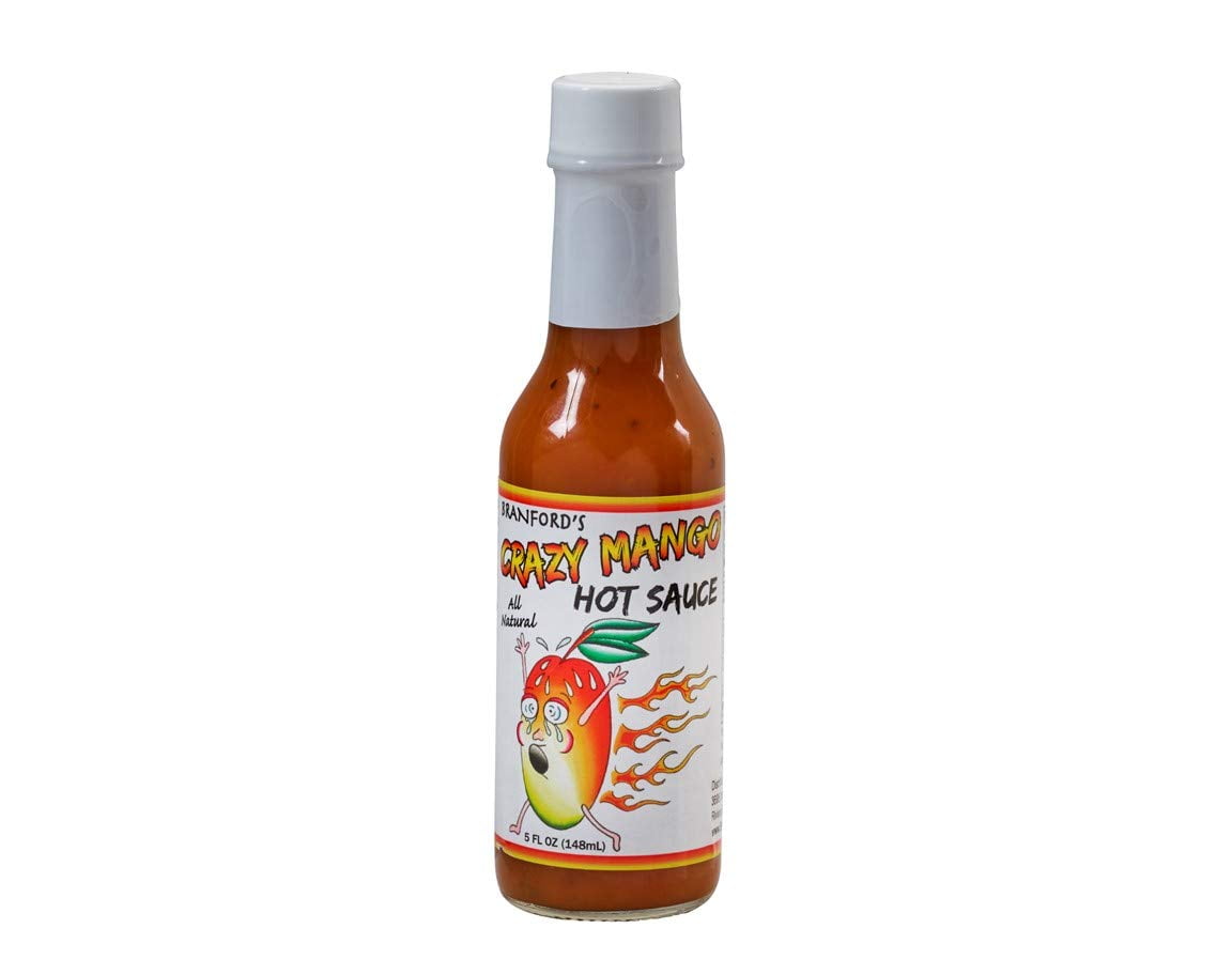 Pack of 12, Branfords Originals Crazy Mango Hot Sauce, 5 fl oz