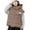 Brown-01, variant on Kids Hooded Vest Sleeveless Fall Jacket Drawstring Cotton Coat Spring Outerwear Sizes 3-12
