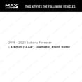thumbnail image 2 of Max Advanced Brakes - Brake Kit for 2019 2020 2021 Subaru Forester w/12.44" Frt Rotor Front and Rear Replacement Geomet Coated Disc Brake Rotors and Ceramic Brake Pads, 2 of 9