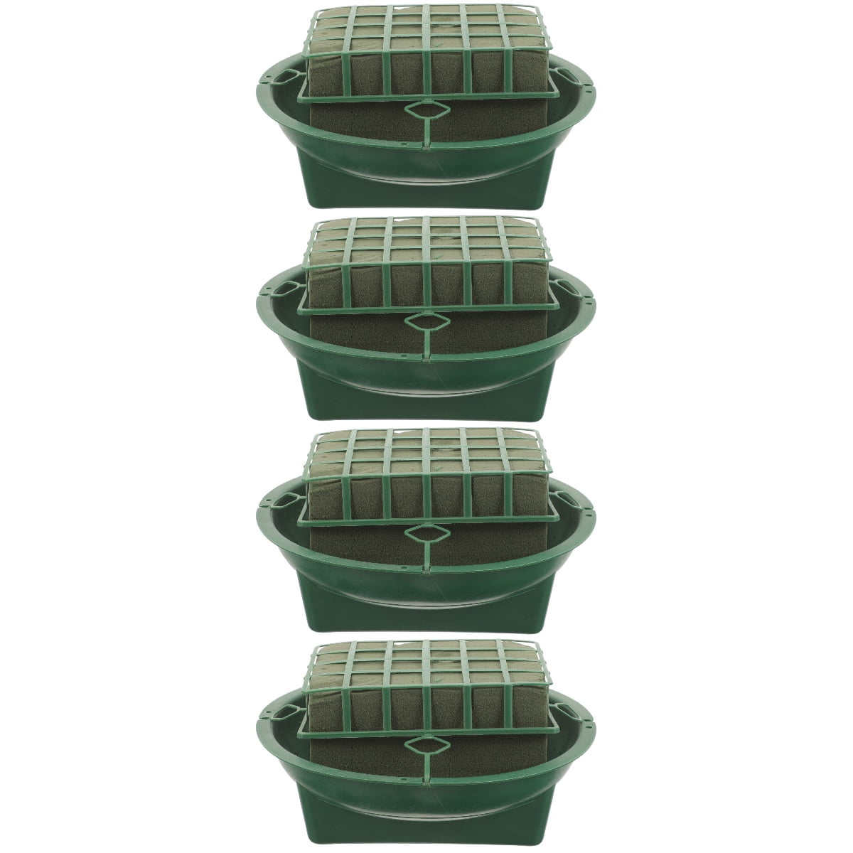 Raindrops 4pcs Floral Foam Cage with Bowl for Flower Arrangement, Floral Foam Base for and Artificial Flowers