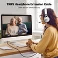 thumbnail image 3 of Cable de extensión para auriculares UGREEN TRRS de 3,5 mm, 3,3 pies, macho a hembra, 3 of 8