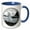 Blue/White, variant on 3drose, State Quarter of Rhode Island (pd-us), 11oz Two-tone Red Mug