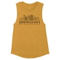 thumbnail image 1 of Skyline Birmingham Alabama Women's Muscle Tank Large Antique Gold, 1 of 5