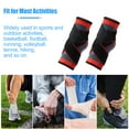thumbnail image 2 of Unique Bargains 1 Pair Adjustable Ankle Brace Achilles Tendon Wrap Support Ankle Compression Sleeve Socks Red XL Size, 2 of 6