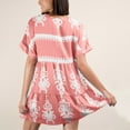 thumbnail image 6 of Njagoc3 Womens Embroidered Mini Dress, Short Sleeves for Summer Garden & Daily Wear, 6 of 6