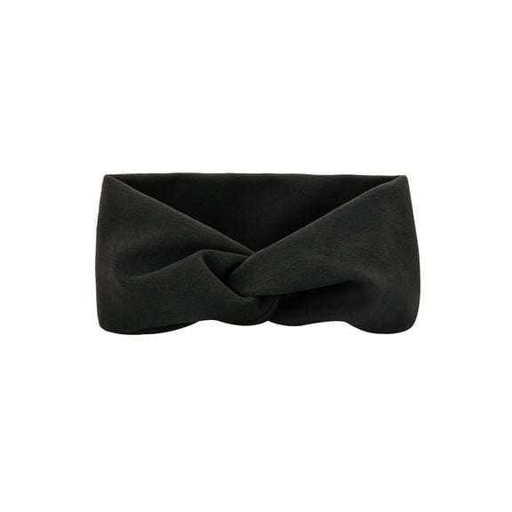 Isotoner Women's Water Repellent Stretch Fleece Headband, Black