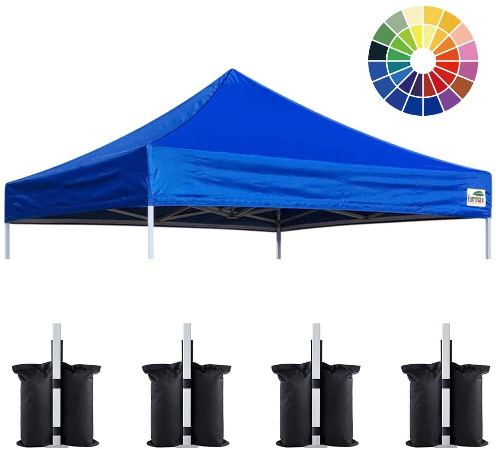 Pop up Canopy Tent Replacement TOP ONLY 10x10 8x8 Fits Slant Leg Frame Blue 
