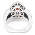 thumbnail image 4 of 925 Sterling Silver Pink Amethyst,Red Garnet Ring, 4 of 5