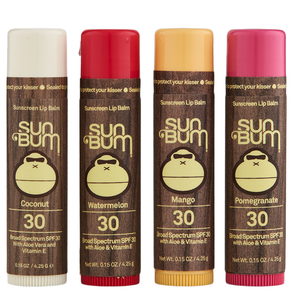 Sun Bum SPF 30 Lip Balm Coconut, Mango, Pomegranate & Watermelon