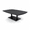 Asian Night w/Matte Black Base, variant on 45X60 Arc Boat Shaped Reception Coffee Table With Double Metal Base