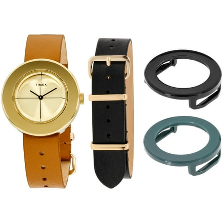 Timex Originals Quartz Movement Gold  Dial Ladies Watch TWG020300