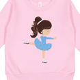 thumbnail image 3 of Inktastic Figure Skating, Ice Skating Girl, Brown Hair Toddler Sweatshirt, 3 of 4