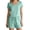 Green, variant on Womens Pajamas Women's Summer Cool Thin Nylon Loungewear Set Round Neck Short Sleeve Shorts Ruffles Solid Color with Polka Dot Details Green L