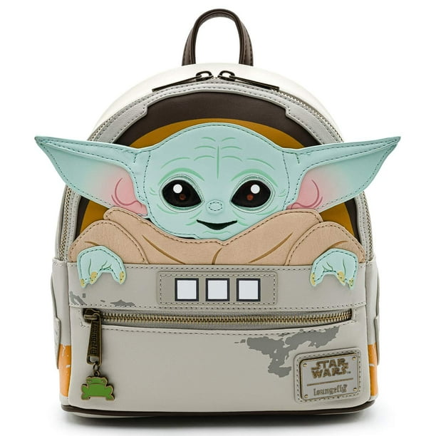 Loungefly Star Wars Baby Yoda dans le berceau The Mandalorian Womens Double  Strap Shoulder Bag Purse 