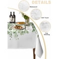 thumbnail image 2 of Sage Green Eucalyptus Leaves Table Cloth, Spring Summer Botanical Floral Waterproof Tablecloth for Rectangle Tables, Reusable Washable Fabric Table Cover for Restaurant Kitchen Dining Tables 52"x70", 2 of 6