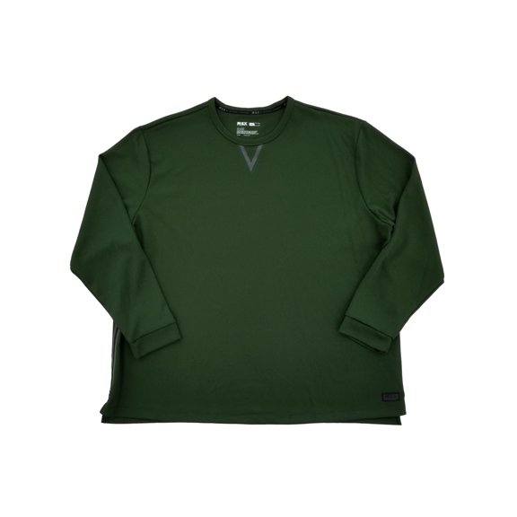 MSX By Michael Strahan Mens Green Ultra Mesh Long Sleeve Shirt XLT
