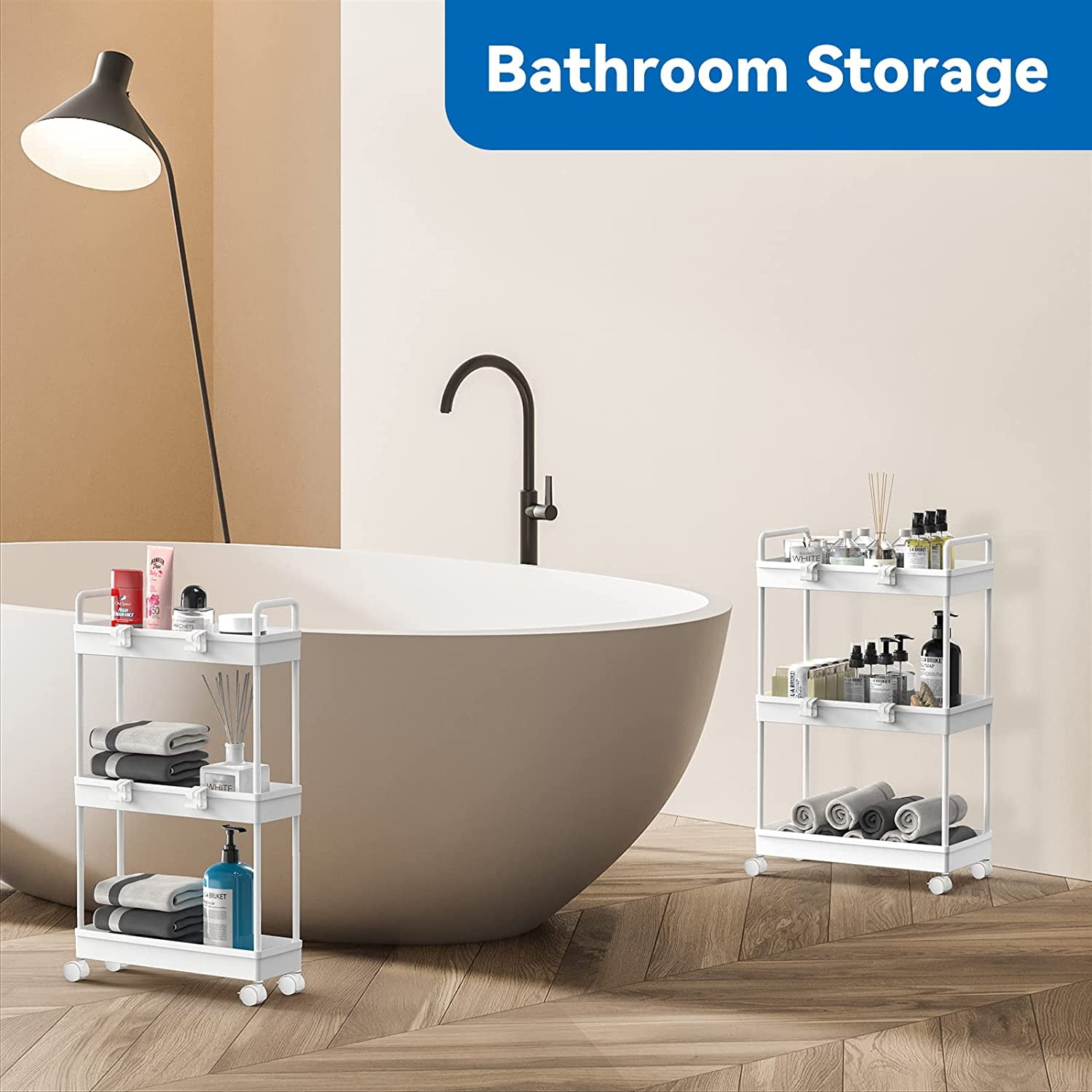 Oumilen 2 Pack 3 Tier Slim 15.4