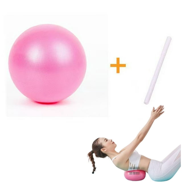 Pilates Small Exercise Ball,Yoga Ball, Pilates Ball - Small Core,Fitness Ball, with Inflation Straw,Durable Exercise Ball for Yoga, Core Training, Physical Therapy, Balance