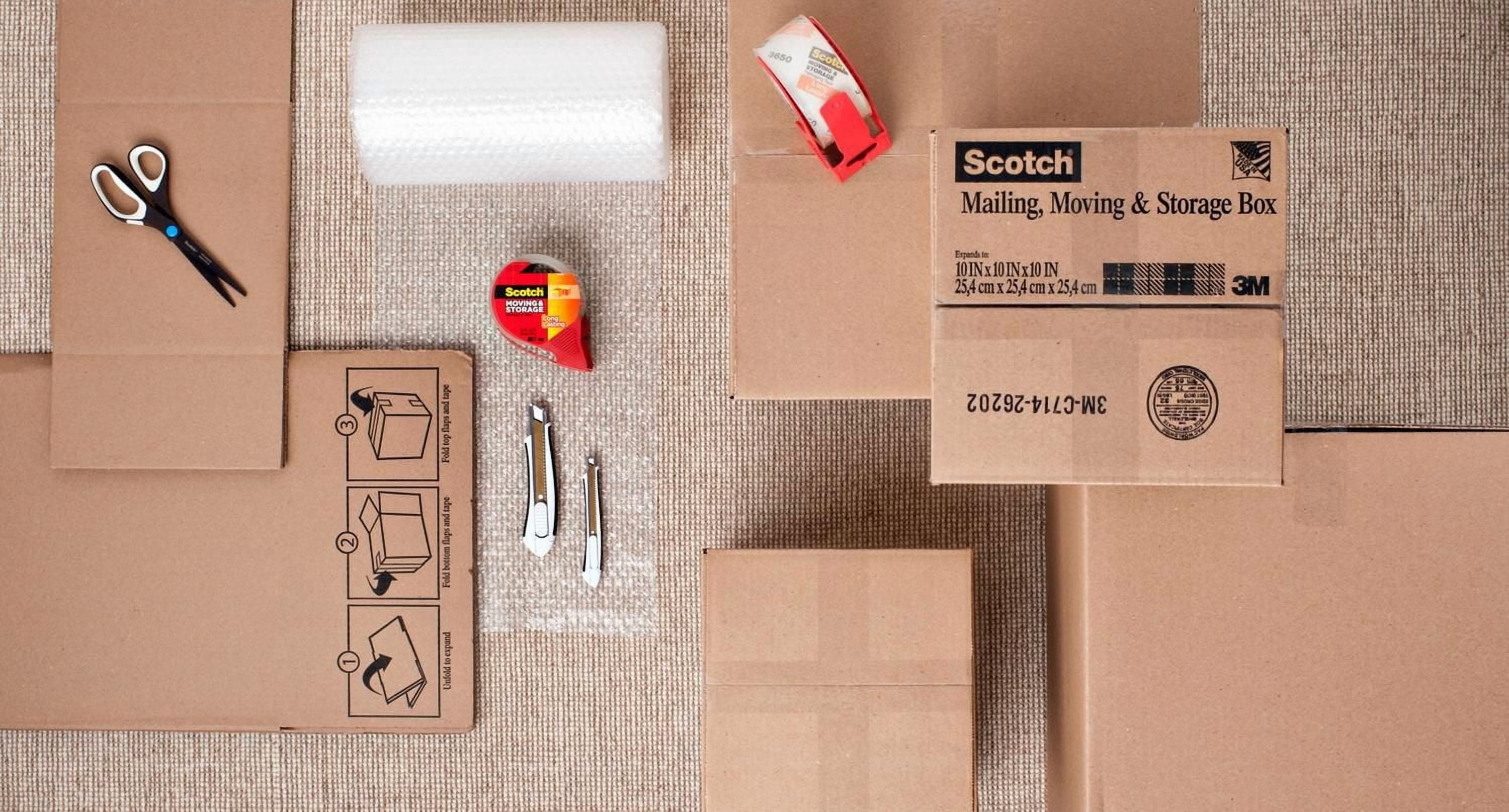 Scotch® Long Lasting Storage Packaging Tape, 3650-3-ESF, clear, 1.88 in x 54.6 yd (48 mm x 50 m), 3 pack