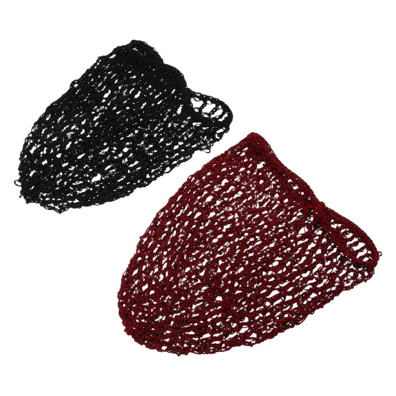 MIPCASE Sleeping Hairnet for Women 2Pcs in Black and Polyester Hair Protection