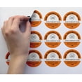 thumbnail image 2 of Printtoo Label Stickers for Small Business -100 RoundCustom Vinyl Waterproof Stickers -Personalized Labels for Handmade, Brand Stickers -Orange, 3x3 Inches, 2 of 6