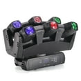 thumbnail image 2 of 110W LED Moving Head Spider Light, 6 Head Beam Moving Head Lights RGBW DMX Automated Pan & Tilt DJ Stage Lighting Lamp for Disco Night Club Party Stage Shows Stage Party DJ Lighting Effect, 2 of 3