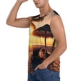 thumbnail image 3 of Fotbe Hawaiian Sunset Beach Men's Camiseta sin Mangas Estampada para Hombres, Playera Casual para Gimnasio, Entrenamiento, Playa-XX-Large, 3 of 7