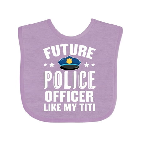 

Inktastic Future Police Officer Like My Titi Gift Baby Boy or Baby Girl Bib