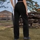 thumbnail image 4 of ICHUANYI Liquidación Moda Mujer Primavera/Verano Bolsillo Botón Cintura media Pantalones ajustados ICHUANYI WER202308173461, 4 of 7