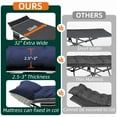 thumbnail image 3 of HABUTWAY Portable Camping Cot, 32" Extra Wide Camping Cots for Adults with Thick Mattress, Heavy Duty Sleeping Cot Holds Up to 600LBS, Cots for Sleeping, Rv, Beach, Patio, Office Naps, 3 of 7