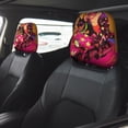 thumbnail image 4 of 2 PCS Car Headrest Cover, French Bulldog Cool No.130 Soft Car Seat Head Rest Cover Protector Interior Car Accessories Seat Covers for Cars Truck Auto Only Covers, 4 of 8