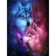 thumbnail image 4 of 5D DIY Amantes Lobo Rhinestone Diamond Pintura Cristal Bordado Animal Picture Home Decorative Resin Stitch Cross. Dido Hogar, 4 of 5