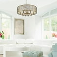 thumbnail image 5 of Beaumont Lane 8 Light Filigree Mist Shade Chandelier in Peruvian Gold, 5 of 5