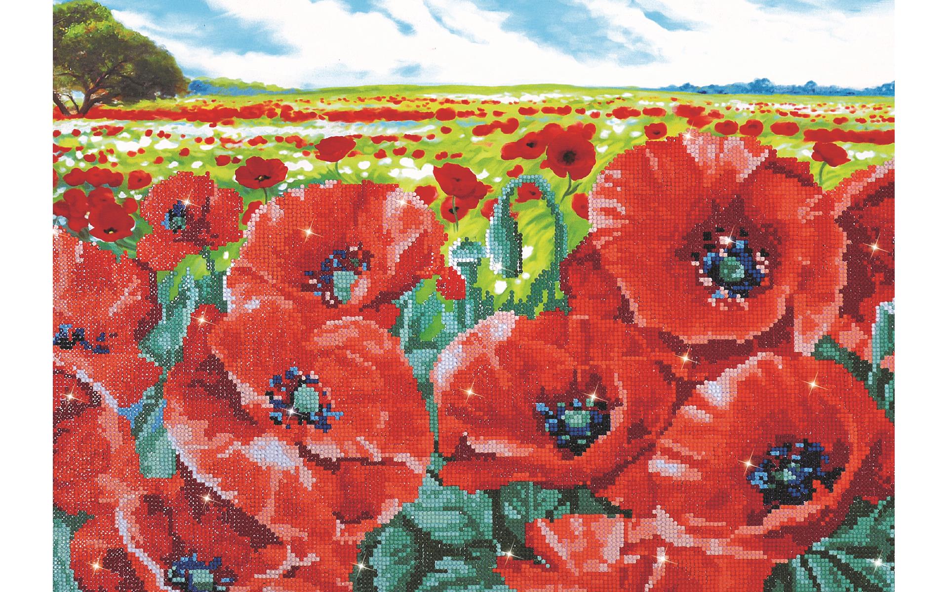 Diamond Dotz Kit Intermediate Poppy Field Red Walmart Canada