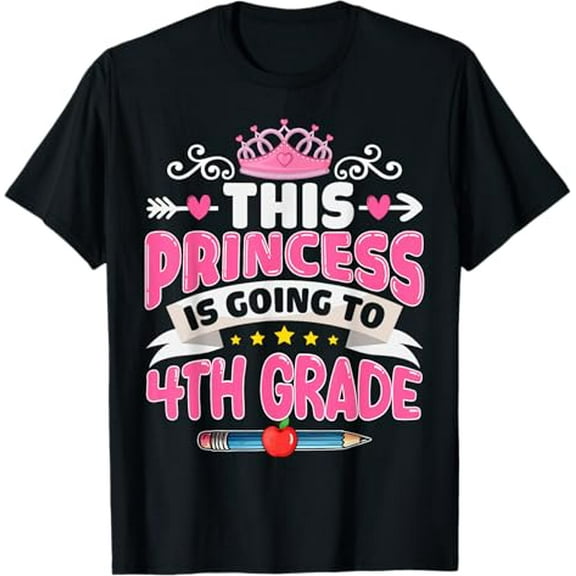 Kids This Princess Is Going To 4th Grade Girl Back to School T-Shirt
