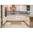 thumbnail image 6 of Ahgly Company Machine Washable Indoor Square Transitional Yellow Orange Area Rugs, 8' Square, 6 of 7
