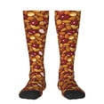 thumbnail image 1 of Fotbe Almond Nuts Calcetas Divertidas Estampadas para Hombre y Mujer, Calcetas de Algodón hasta la Rodilla para Caminar, Correr, Enfermería y Embarazo, 1 of 6