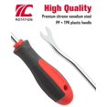 thumbnail image 3 of ROTATION 6-Piece Heavy Duty Car Vehicle Trim Clip Removal Set Door Upholstery Remover Chrome Car Door Panel, 3 of 7