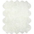 thumbnail image 2 of nuLOOM Sheepskin Octo Pelt Shag Area Rug, 6' x 7', Natural, 2 of 2