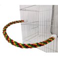 thumbnail image 3 of Cuerda para masticar pájaros, soporte de percha para pájaros de colores brillantes, algodón, 1 Uds., 3 of 5